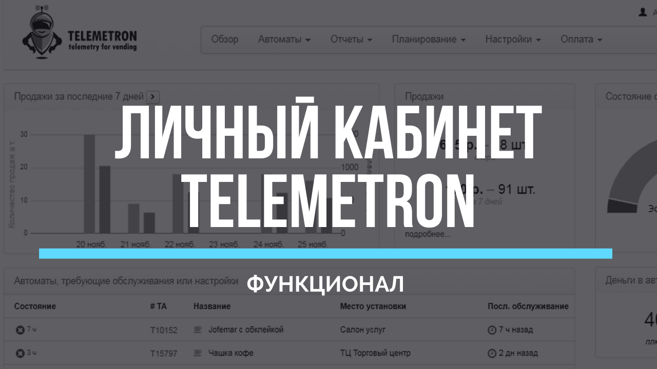 Личный кабинет Телеметрон