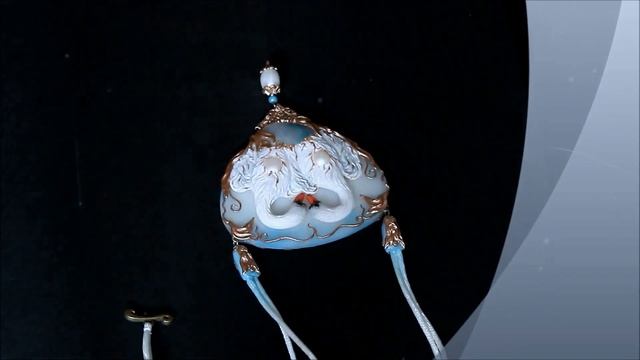 Forever ... кулон ручной работы из полимерной глины в стиле модерн