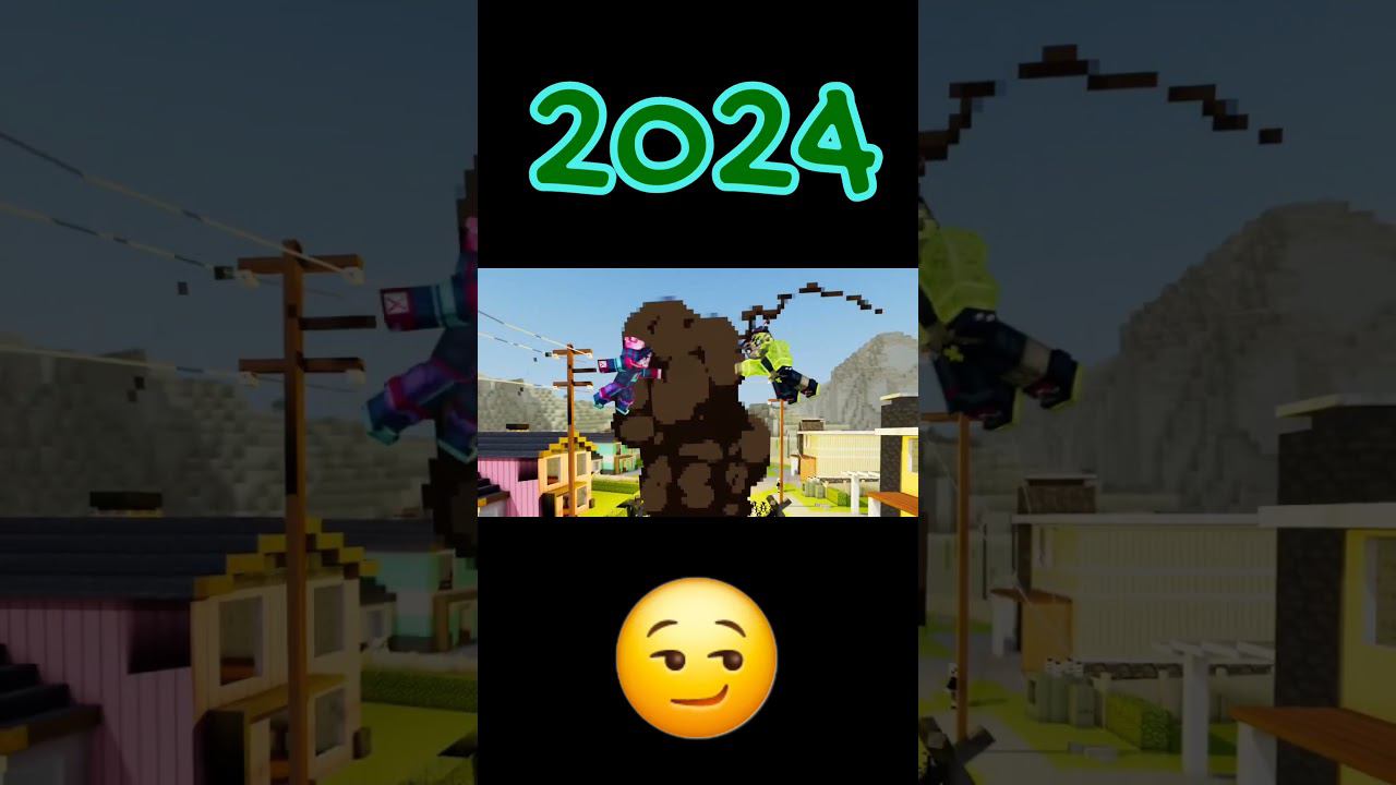 Pixel Gun 3D Trailer 2024 VS 2014!!! | Remember? #shorts