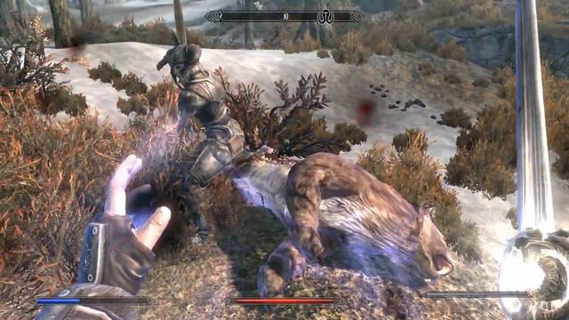 Skyrim - (Часть 2) На Ривервуд напал дракон, а также прокачиваем лук.