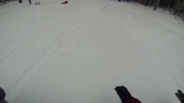 С горы на матрасе