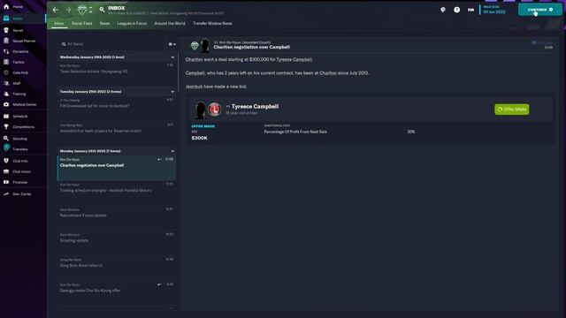 Football Manager 2023 Gameplay Jeonbuk Hyundai Motors FC K1 League