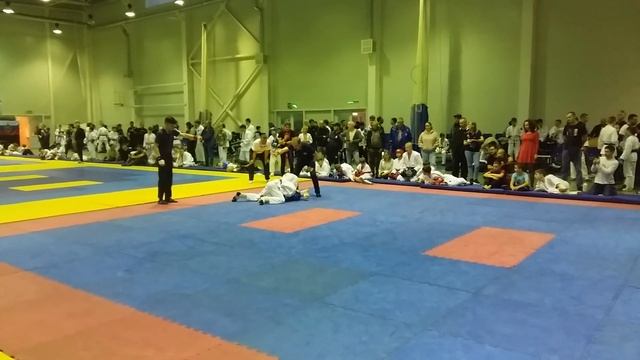 Костя в синем. 2 бой. 1.10.2022 г., г. Отрадное. Первенство Ленинградской области.