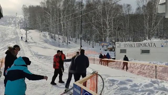 Бугельный подъёмник в Калтане