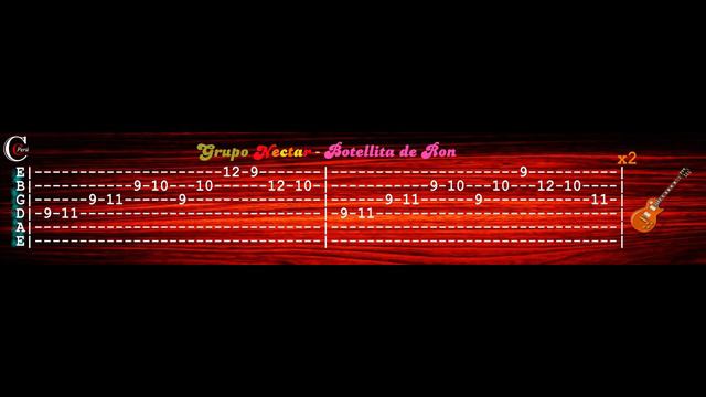 13.Guitarra TUTORIAL | Botellita De Ron - Grupo Nectar | + TAB PDF (Cumbia City