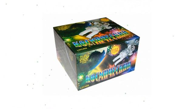 Салют Космический 112 зарядов ассорти, до 70сек (Россия) обзор LDC409