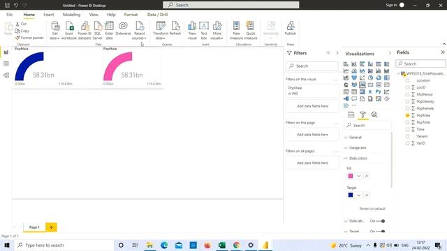 Power Bi World Population Data