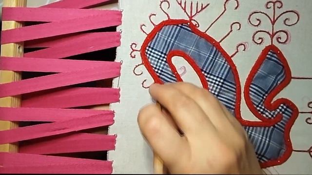 Конь-птица. Вышивка.