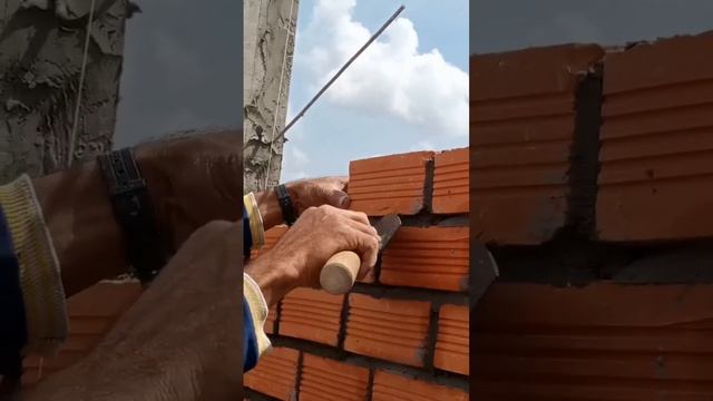 #construction Xây Tường ?? đẹp Chuẩn Cao Nhờ Kéo Dây Lèo.@songhau67