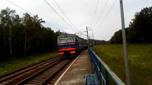 Электропоезд ЭР9Т-705 рейсом Бобруйск - Институт Культуры