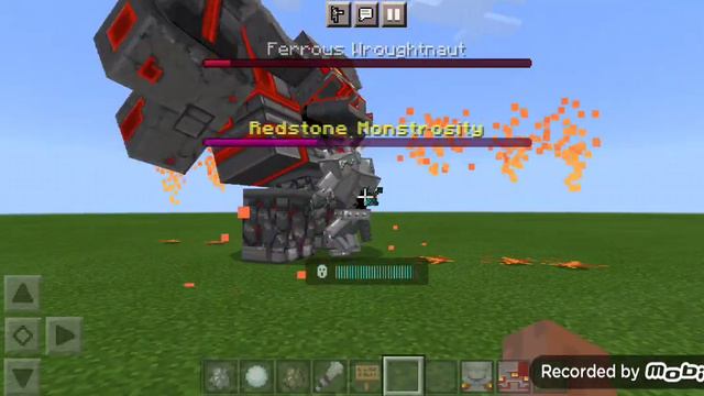 Ferrous Wroughtnaut Vs Redstone Golem And Redstone Monstrosity