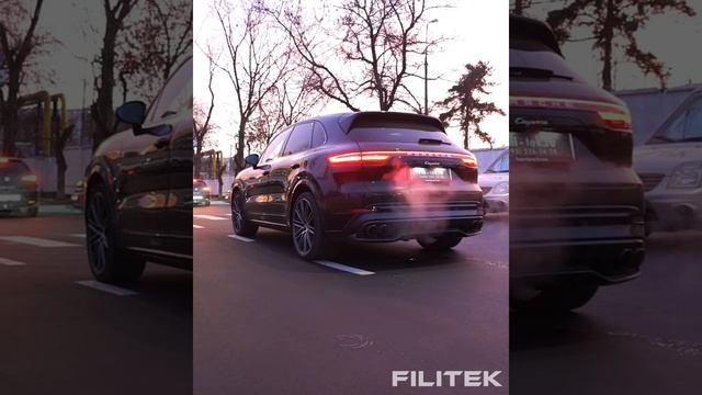 Тюнинг глушителя Porsche Cayenne 3L 2019 года E3