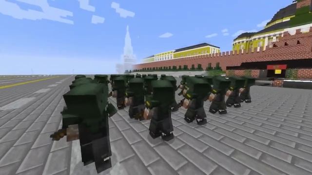 Майнкрафт  Парад Победы на Красной Площади 9 мая Россия