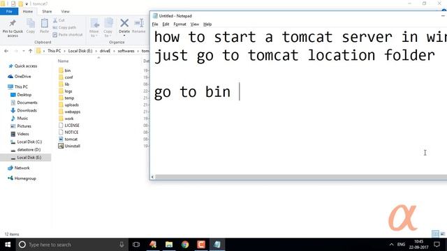 How To Start A Tomcat Server In Windows