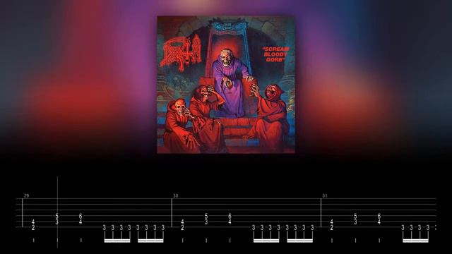 Death - Infernal Death (Guitar Backing Track With Tabs)