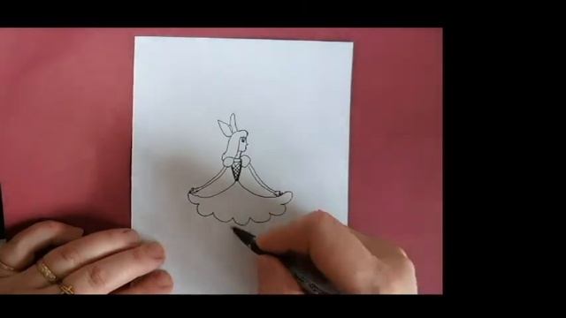 Как нарисовать дюймовочку легко и просто