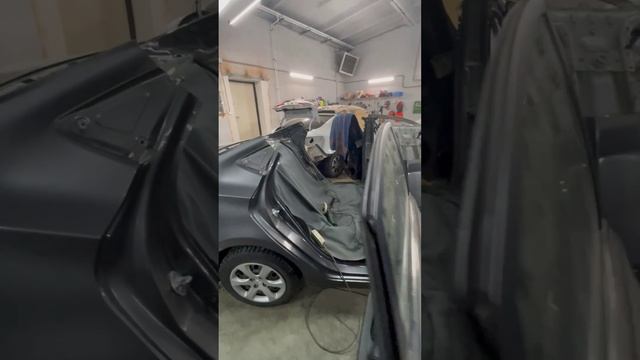 Hyundai Solaris замена крыши #кузовнойремонт #покраска #сварка #autoluxe46