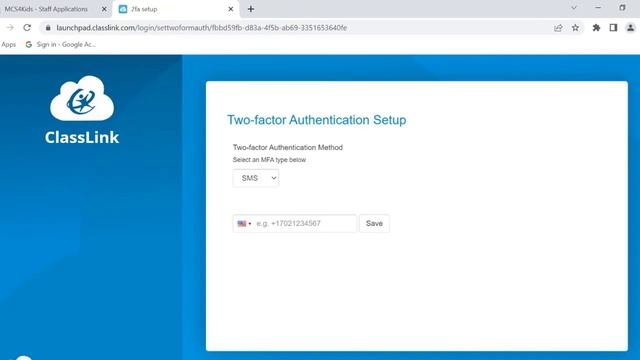 MCS Staff MFA And MCS App Portal Login