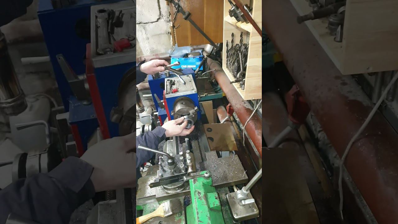 Изготовление оснастки #токарныйстанок #своимируками #гараж #токарка