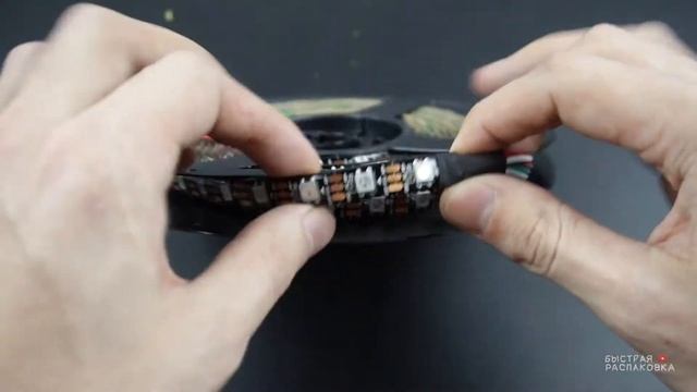 Умная адресная светодиодная RGB лента WS2812B c Алиэксперсс из Китая.