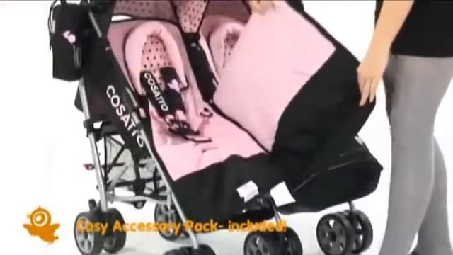 Cosatto You 2 Twin Pushchair In Little Tweeters Features - Babyandtoddlerworld