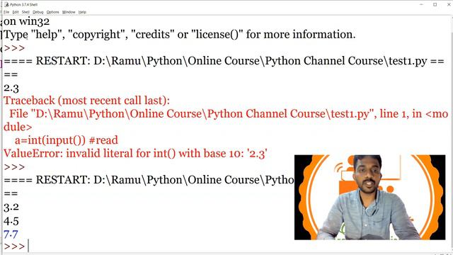 Python Course Lesson#4 ( Input And Debugging)