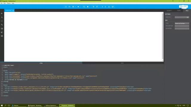 Web : Pingendo Update - Html 5, LESS/SESS, Bootstrap