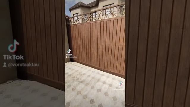 Ворота металлические сайдинг евро панель