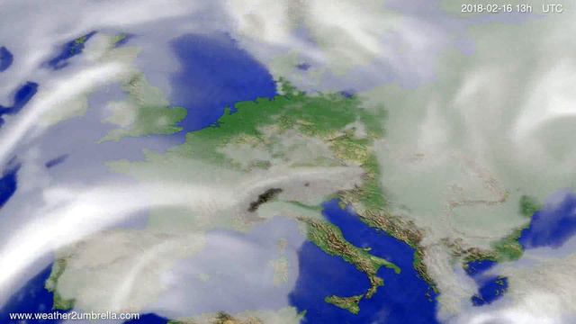 Cloud Forecast Europe 2018-02-13
