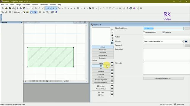 #Archicad #begineer #Tutorial - #2D Fill Tools #object In 2D GDL Format