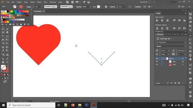 2 Super Easy Way To Draw Heart - Adobe Illustrator