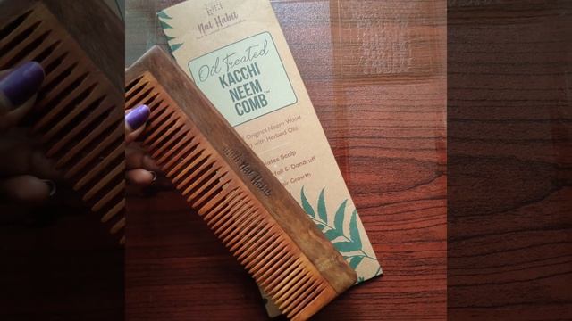 Nat Habit Neem Wooden Comb || Hair Care || Natural || Say No To Plastic || @beautyqueen3481