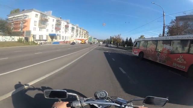 Осень в Липецке - покатушки на мотоцикле