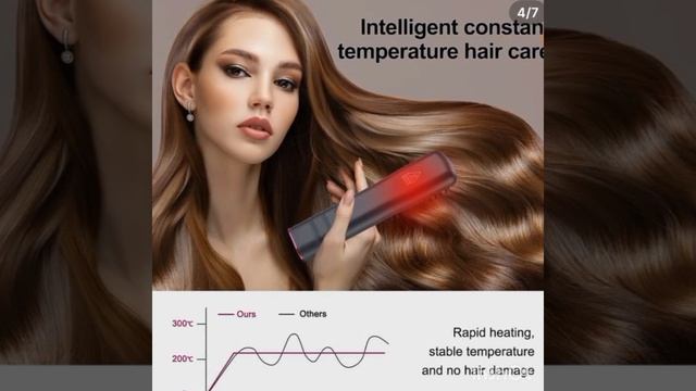 Многофункциональная электрическая расческа для выпрямления укладки волос  #рек #лучшее #рекомендаци