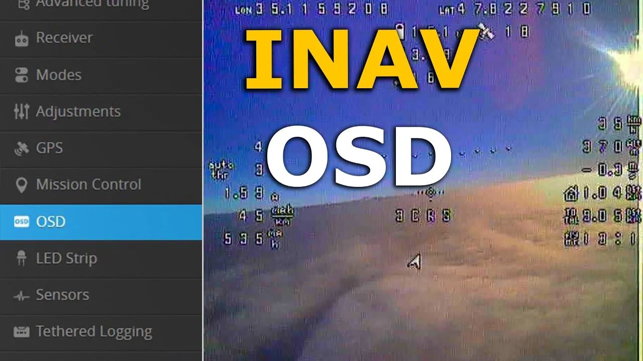 Настройка INAV 2.6 OSD, полезный функционал ОСД в айнав 2.5