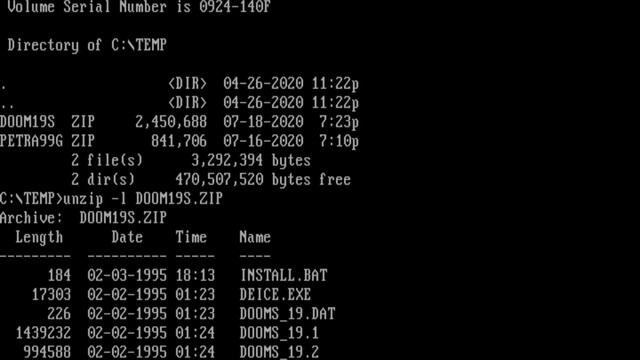Using FreeDOS - installing programs