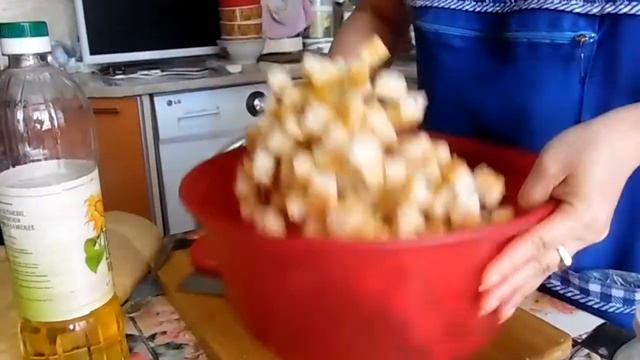 Cach Lam Bimbim Cay Tu Banh My - Как делать сухарики