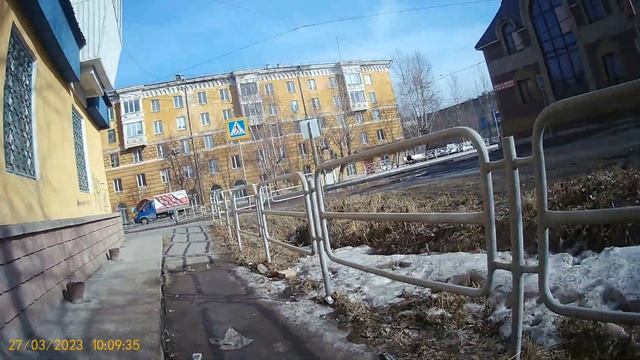 Видео за 27.03.2023 года еду в сторону Гагарина вид задней камеры й