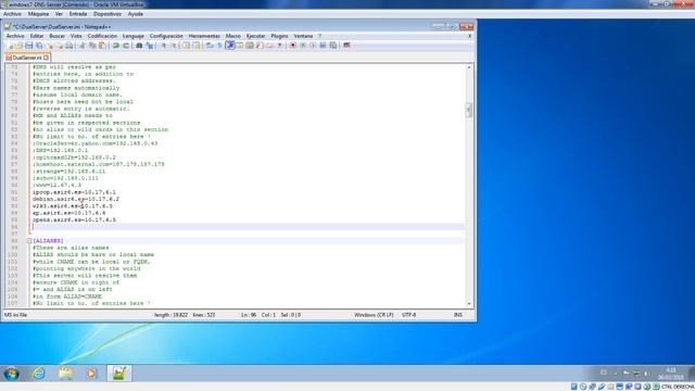 Servidor DNS Windows 7