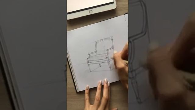 Открытый урок по скетчингу. Рисуем предмет интерьера с Катериной По