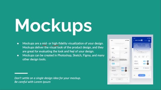 SKETCH, WIREFRAME, MOCKUP, AND PROTOTYPE IN DESIGN
