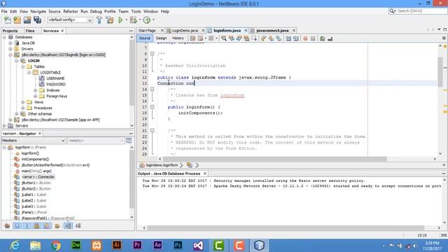How To Make A  Login Program With Derby Database Java Netbeans With Source Code
