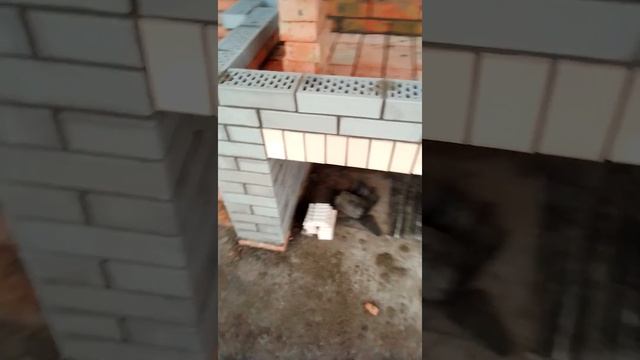 кладка мангала из кирпича- Мержаново