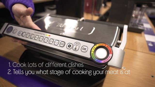 Tefal Optigrill XL GC722D40 Grill - Stainless Steel & Black - Quick Look