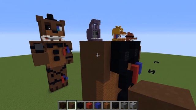 Minecraft Tutorial RE-DO: Updated Withered Freddy Statue (Five Nights at Freddy's 2)