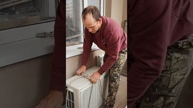 Установка кондиционера GENERAL