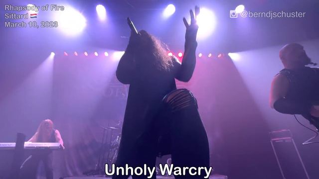 Rhapsody Of Fire - Unholy Warcry @Poppodium Volt, Sittard, NL 🇳🇱 March 10, 2023 LIVE HDR 4K