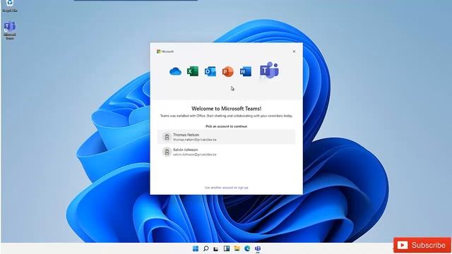 How To Set Up Microsoft Teams On Windows 11 | How To Login Microsoft Teams On Laptop - Windows 11