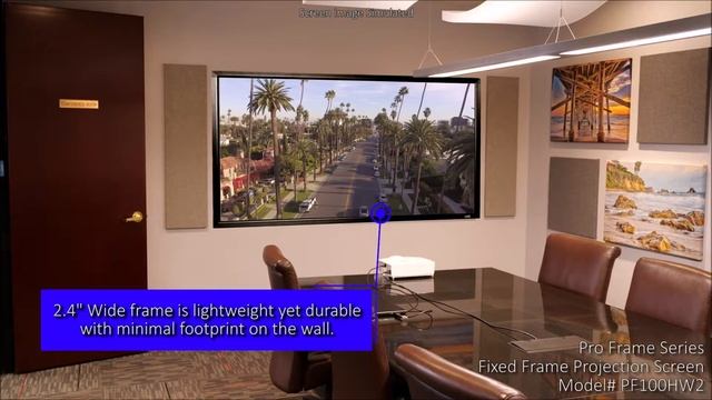 Elite ProAV's Pro Frame Series- Fixed Frame Projection Screen