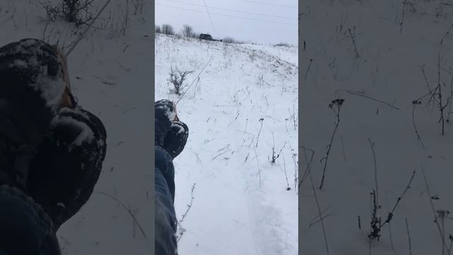 Самодельный бугельный подъёмник. Катаемся на ватрушках.